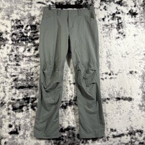 REI Coop Screenline Hybrid Pants Womens Size 12 Gray/Green Performance Stretch